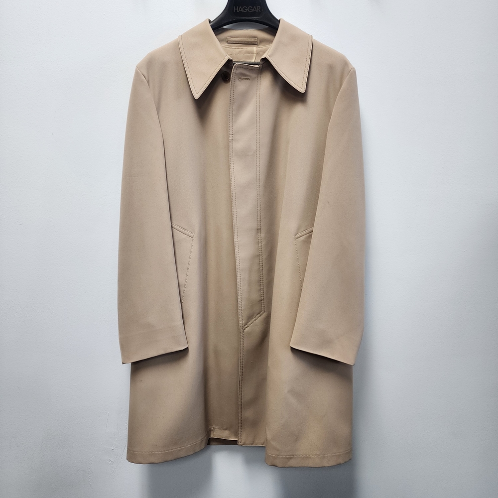 London Fog Beige/Khaki Single-Breasted Trench Coat